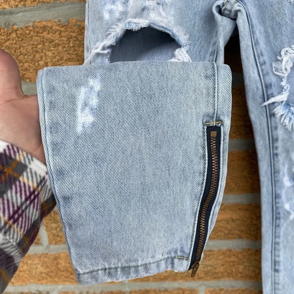 One Teaspoon Trashed Freebirds Jeans 24 - Picture 5 of 11
